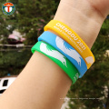 Unique Custom Printed Logo blank rubber wristband